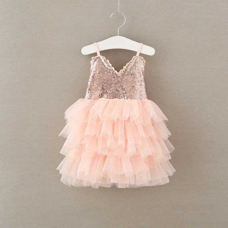 Платья принцессы с цветочным принтом и блестками для маленьких девочек, пасхальное праздничное платье-пачка для девочек, летняя одежда для детей