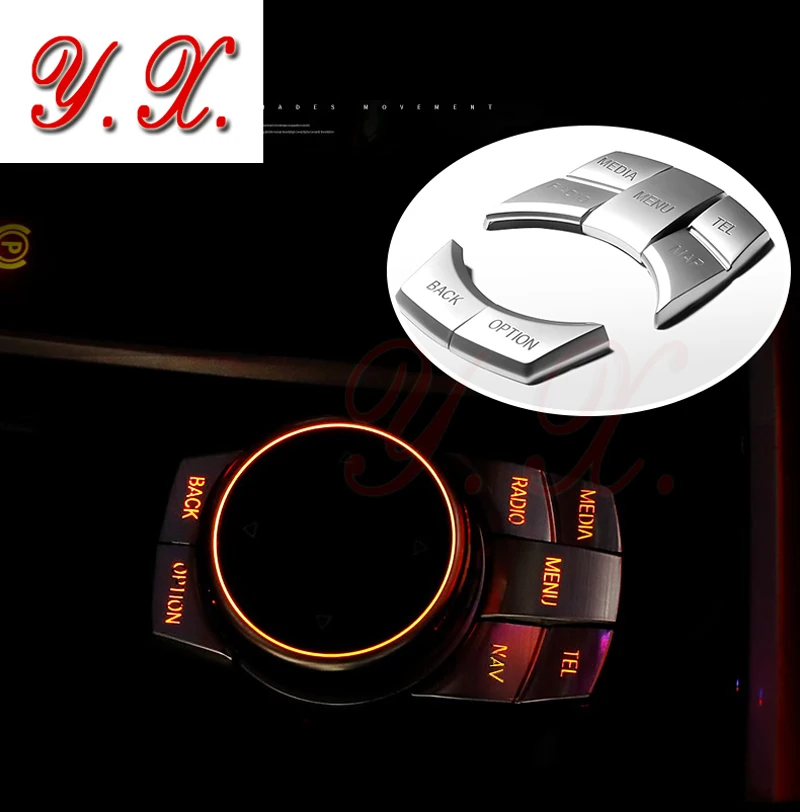 

For BMW F10 F30 E60 E90 X3 X5 X6 1 2 3 5 series ABS Chrome Buttons Trim decorative cover interior Accessories