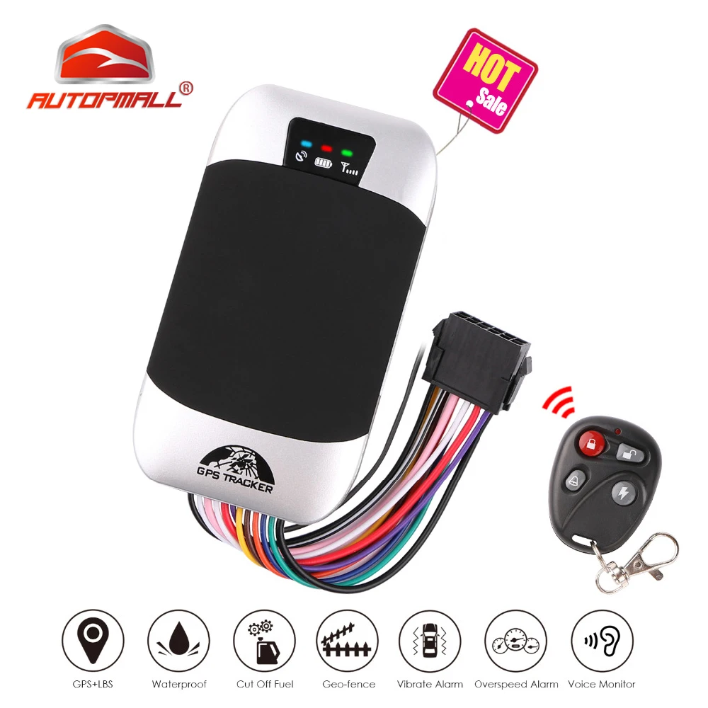 Car GPS Tracker Vehicle Tracker GSM GPS Locator Coban TK303G Waterproof IP66 Remote Control Cut Off Engine Geofence Free Web APP