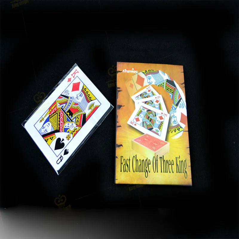

Fast Change Of Three King Magic Tricks Card Colse Up Magic Props Three K Change Stage Street Magic Accessory Gimmick
