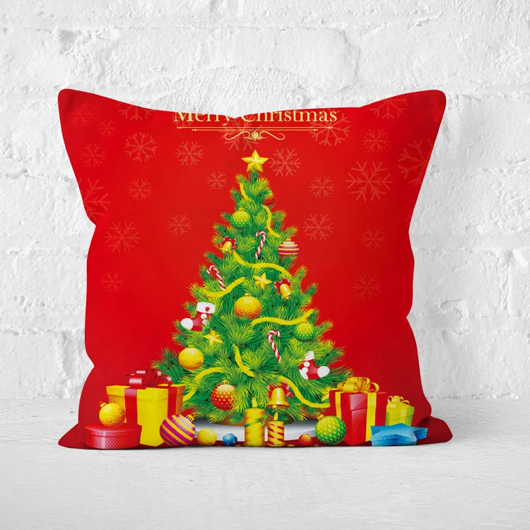 Christmas Decoration for Home Christmas Pillow Case New Year Decoration Santa Claus Plus Pillow Cover - Цвет: Белый