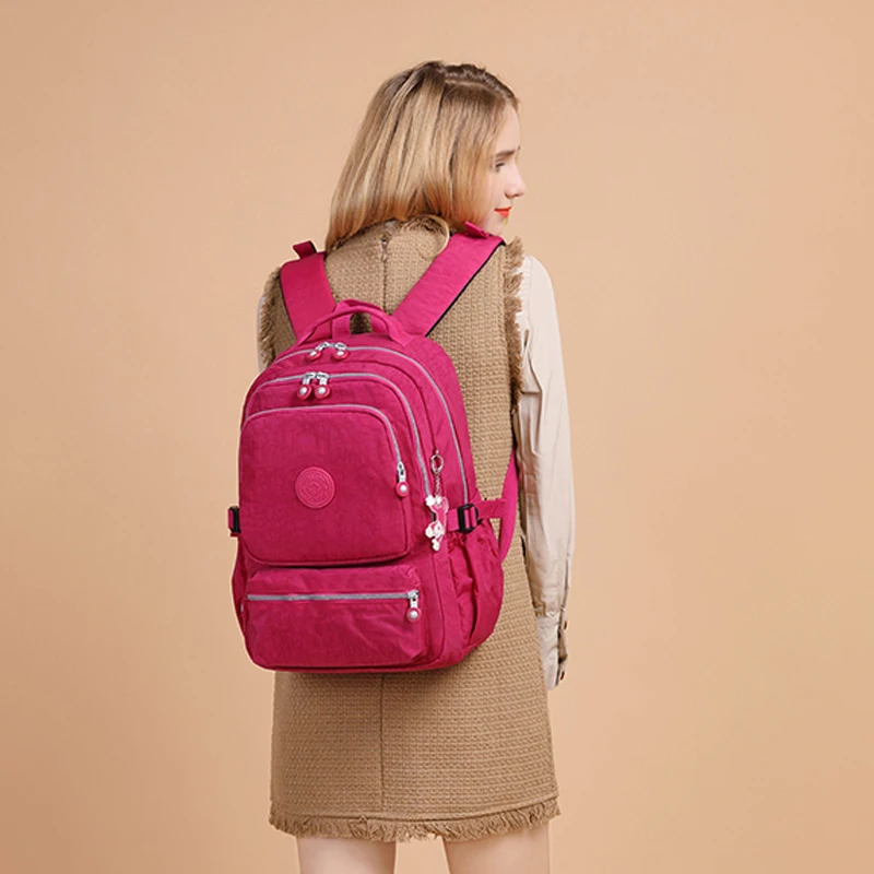 TEGAOTE Повседневный Женский школьный рюкзак для девочек-подростков, нейлоновые рюкзаки для ноутбука с зарядкой через usb, сумка-портфель, набор
