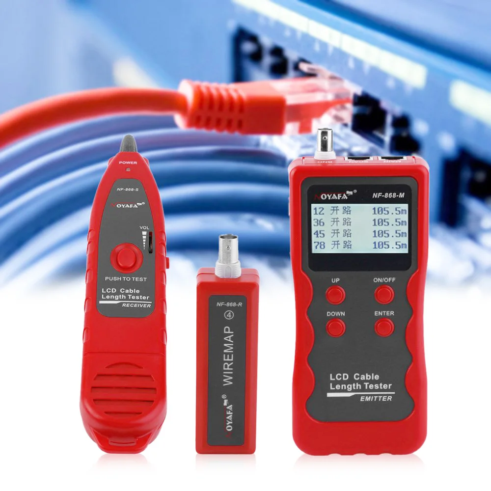

NOYAFA NF-868 Multipurpose Digital Cable Tracker For Length Test Finding Network Cable Tester Lan Tester