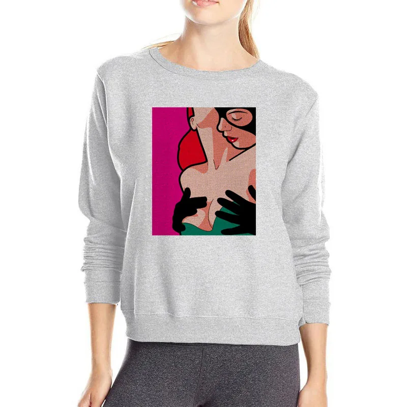 

Women sexy hoodies popular hip hop cartoon streetwear loose hoody comfortable cotton clothes sexy sweatshirt kawaii Jacket