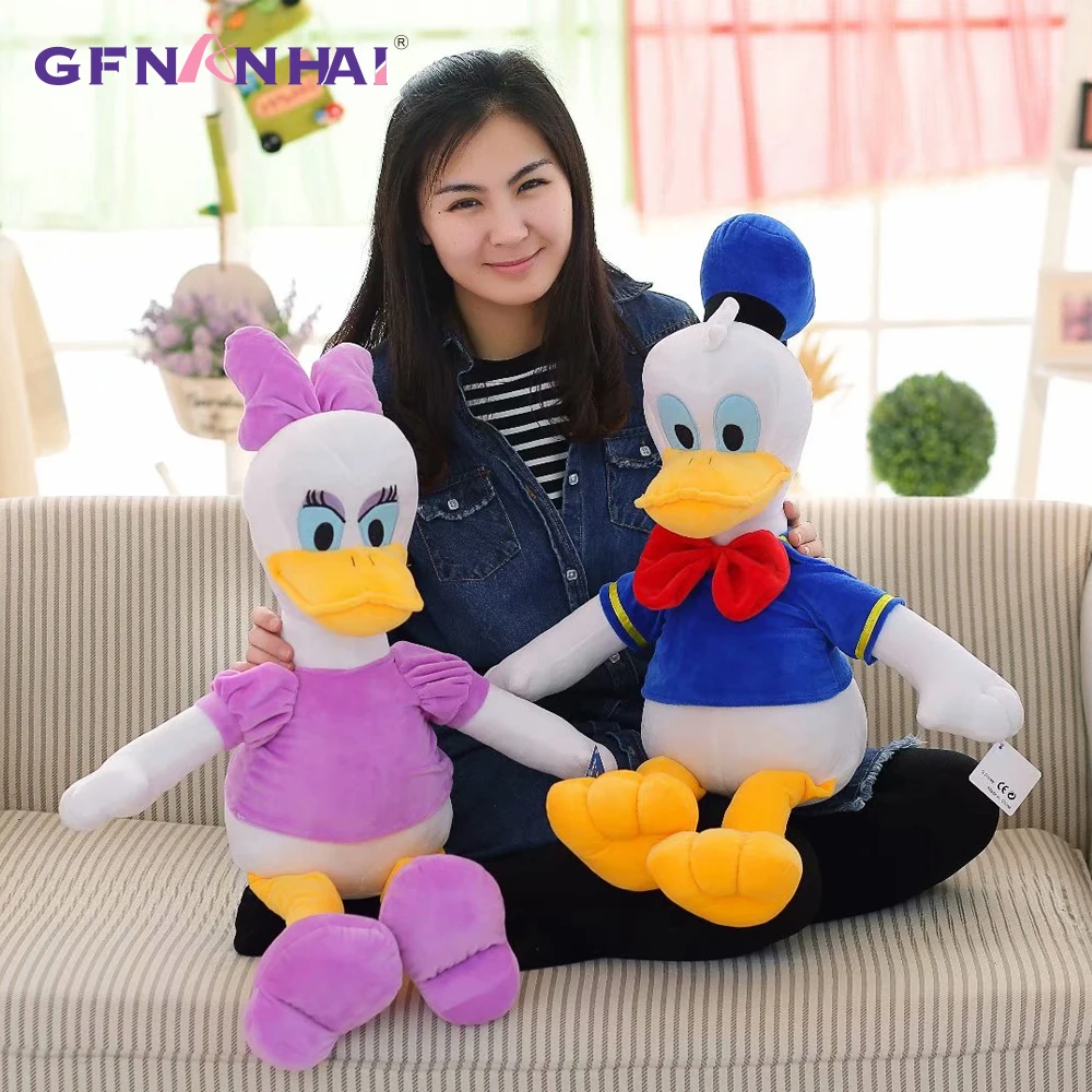 

1Pcs 70cm Stuffed Dolls Donald Duck Daisy Duck Kids toy baby Gift Plush Toys High Quality