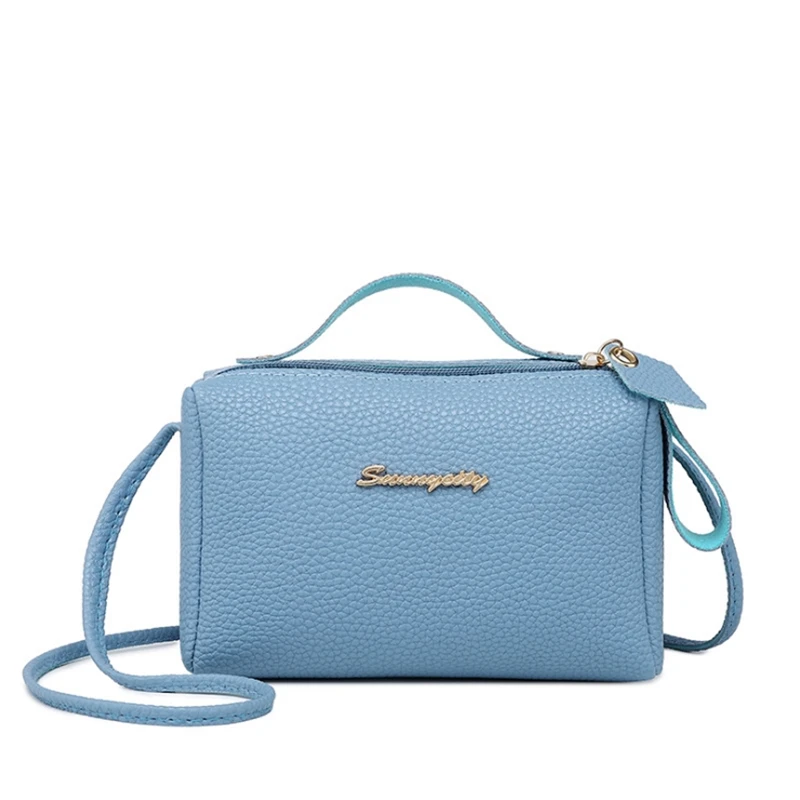 

Ladies' Lychee Tote Bags For Women 2019 Crossbody Handbags Purse Pillow Type Female Shoulder Bag PU Leather Small Square Package