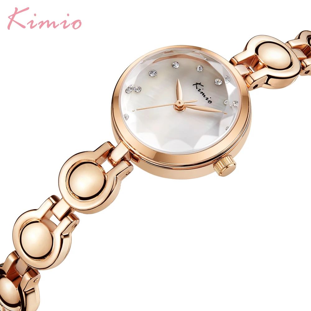 Kimio, роскошные брендовые Модные женские наручные часы, маленький циферблат, кварцевый браслет, женские часы, водонепроницаемые, Relogio Feminino Montre Homme Box