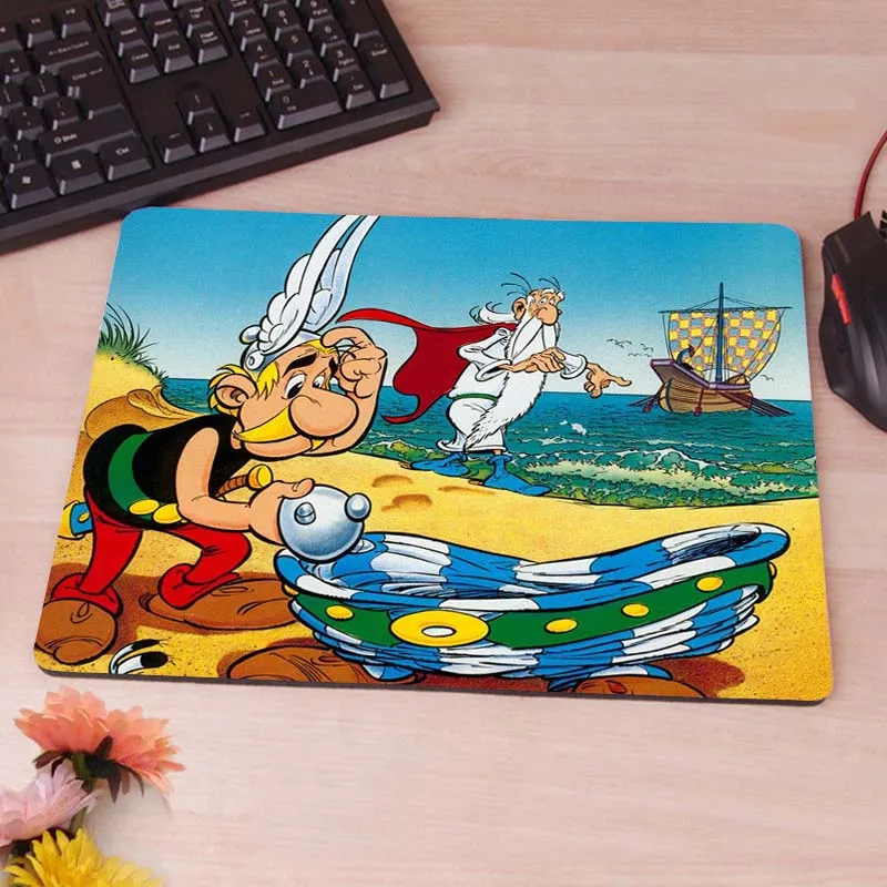 Коврик для мыши MaiYaCa Asterix и Obelix на заказ, мягкий резиновый коврик для самостоятельной игры, персональный Коврик для мыши без оверлока, коврик для мыши - Цвет: 25X29CM