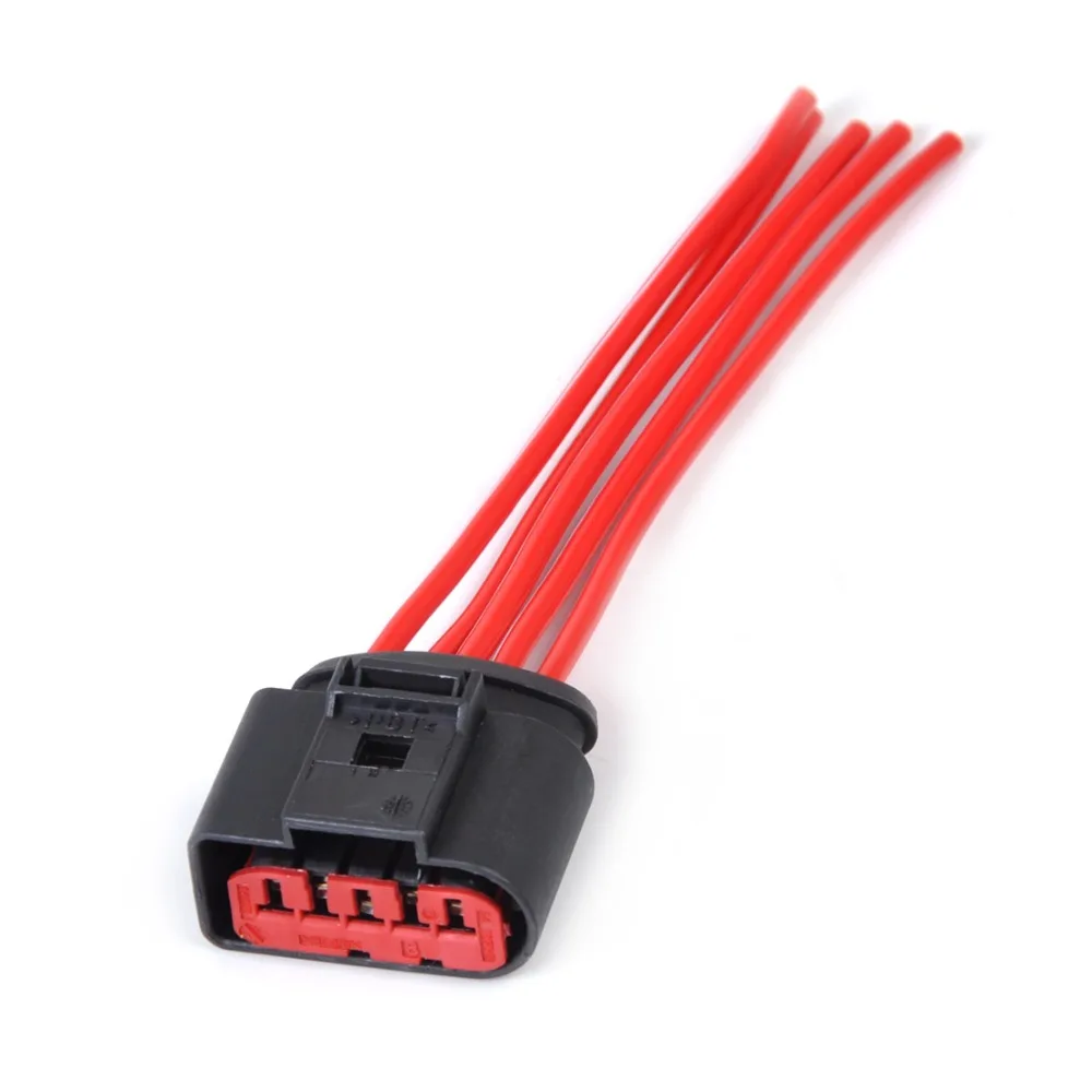 

DWCX 1PC 1J0973775A Mass Air Flow Sensor 5 Pin Connector Plug With Red Wires For VW Golf 2.0L 1999 2002001