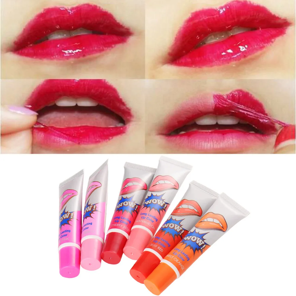 

Romantic Girl Brand New Lip Gloss Matt Waterproof Tattoo Magic Color Tone Peeling Mask Pack Long Lasting Makeup For lips