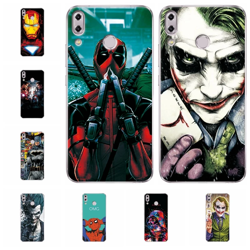 Очаровательный чехол для телефона Marvel Hero Captain America Asus ZenFone 5z ZS620KL Железный человек