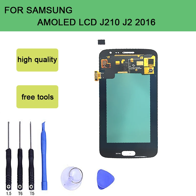 

szHAIyu AMOLED J210 LCD Touch Screen For Samsung Galaxy J2 2016 J210 SM-J210F J210F LCD Display Digitizer Assembly With Tools