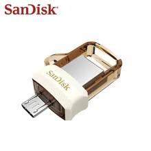 SanDisk sdd3 Экстремальный USB 3,0 двойной OTG USB флеш-накопитель Высокая скорость 150 м/с Флешка 32 ГБ флеш-накопитель 64 ГБ Золотая карта памяти