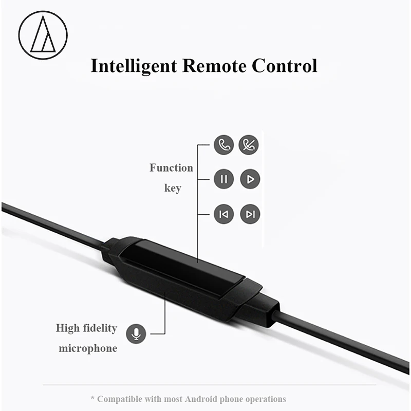 Audio-Technica ATH-CKR30iS проводные наушники-вкладыши с проводным управлением с микрофоном для ANDROID iOS