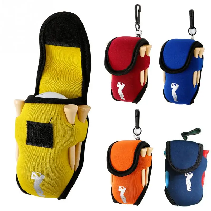 

Neoprene Portable Mini Golf Bag 4 Tees and 2 Balls Holder Mini Waist Bag Outdoor Sports Tool Pack Balls Tees Accessories