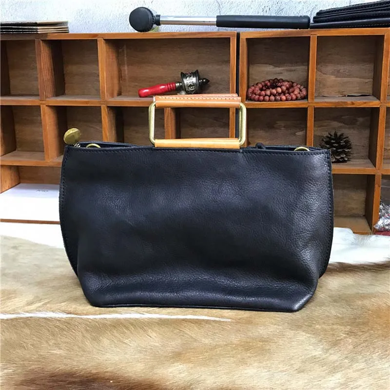 AETOO New handbags fashion retro leather handbags rose imprint ladies diagonal handbag mini shoulder bag