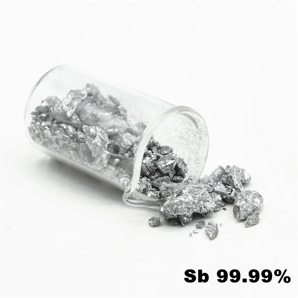 99.99% зерно сурьмы высокой чистоты Sb Металл для экспериментов DIY простое вещество Коллекция элементов 100 г