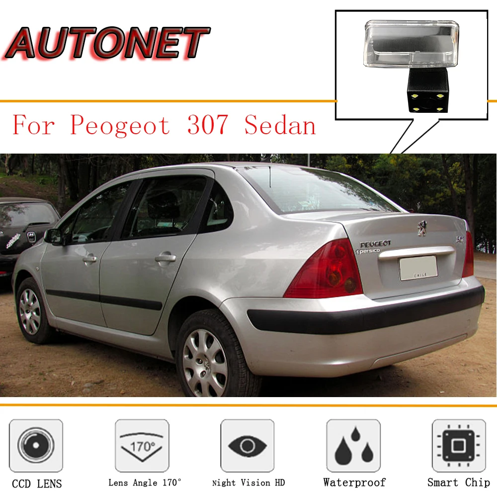 

AUTONET Rear View Camera For Peugeot 307 SW Sedan Peugeot 407 CCD/ Backup Parking Camera/ Night Vision/ License Plate camera