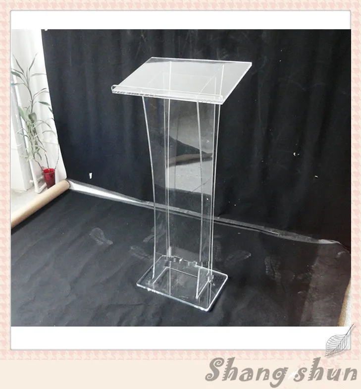 Pupitre de conference droit plexi pas cher