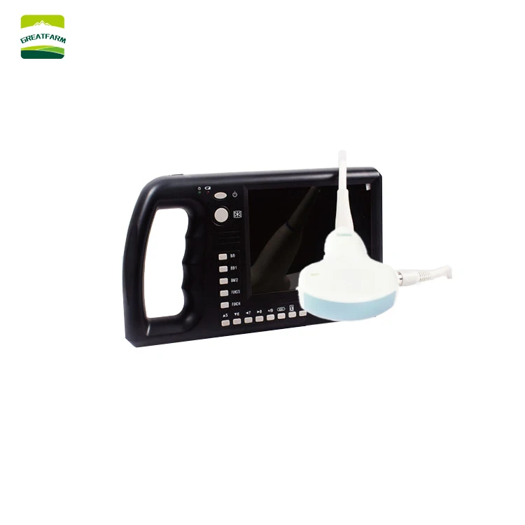 US $398.05 Portable Veterinary Ultrasound Scanner Equipment Convex Probe livestock Ultrasound Machine Linear Rectal Probe For Sale