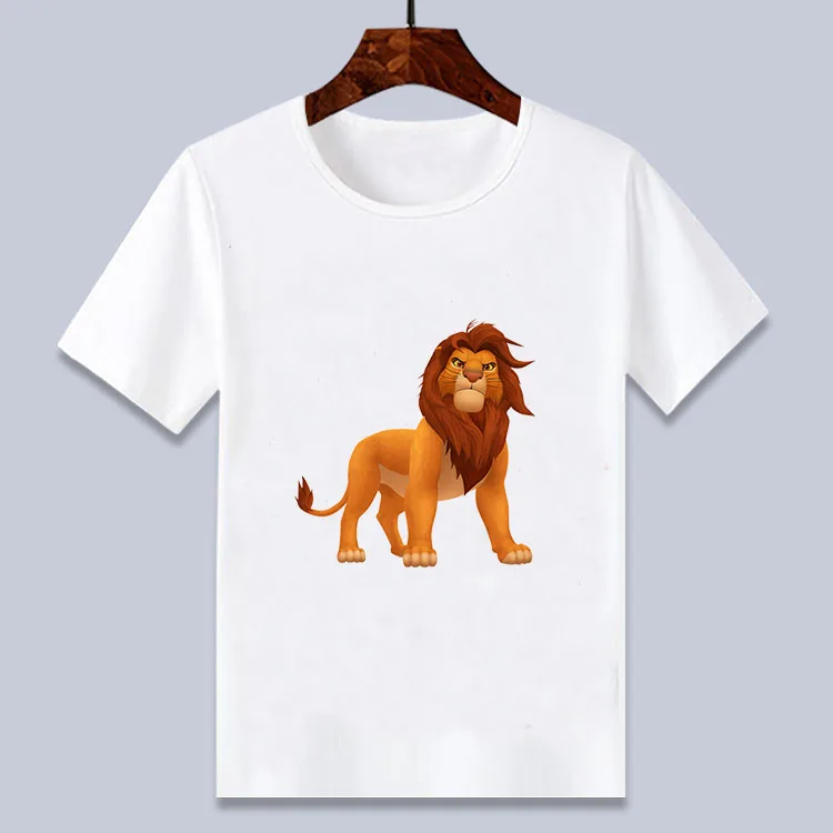 От 4 до 14 лет, Детская футболка с аниме «Король Лев», «Симба» Футболки с 3D рисунком футболка для мальчиков и девочек