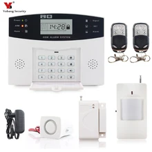 SmartYIBA беспроводная домашняя GSM система охранной сигнализации DIY Kit датчик дыма пожарный система охранной сигнализации Русский Французский Испанский итальянский