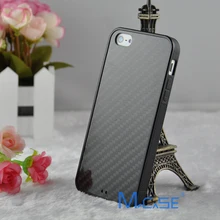 Anti Slide Full Sides Protective TPU Real Carbon Fiber Case Cover For iPhone 5S SE 6S