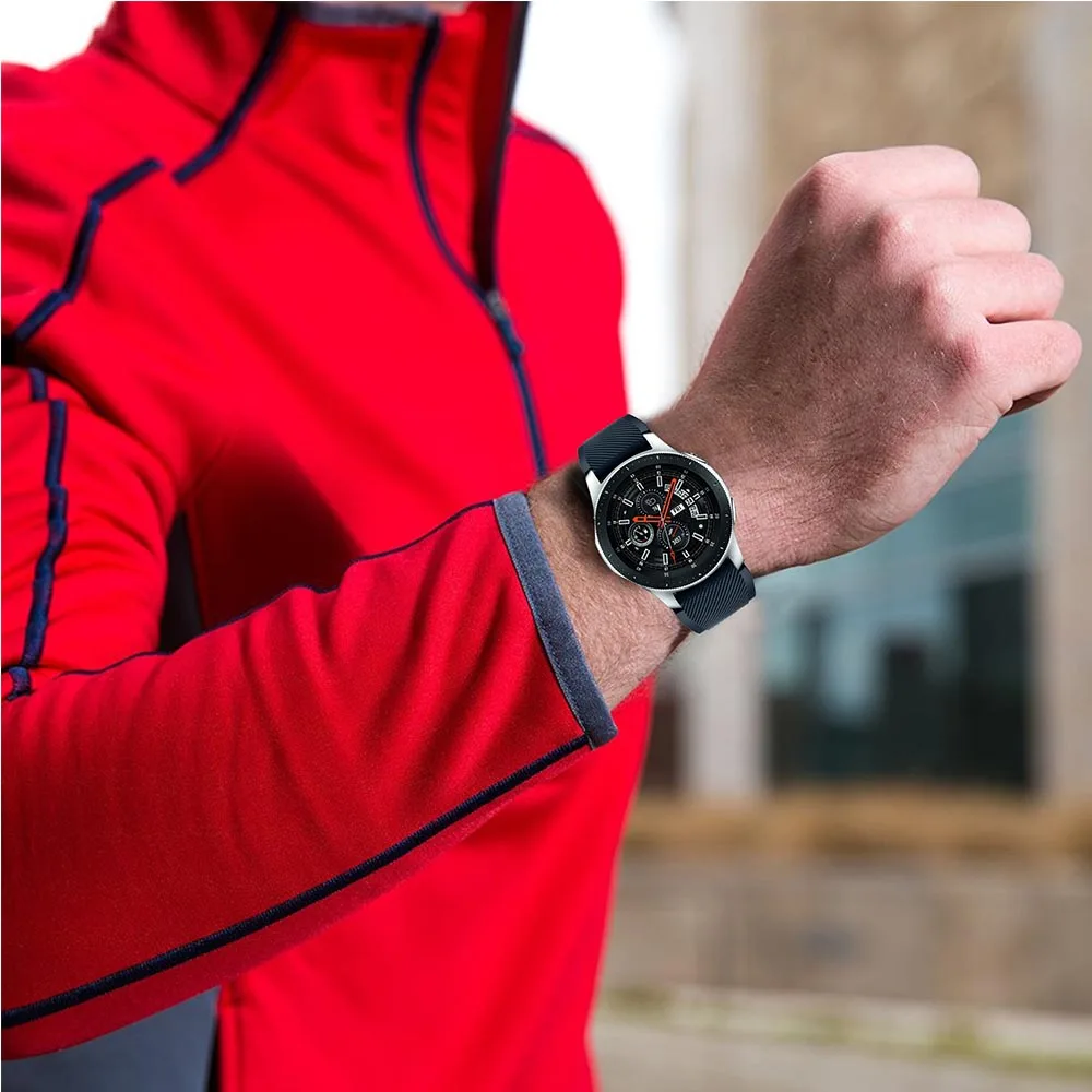 Силиконовый ремешок для часов Huami Amazfit Stratos 2/2S для samsung Galaxy Watch 46 мм сменный ремешок для samsung S3 Classic Frontier