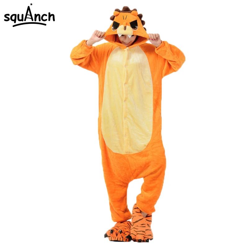 

Women Men Animals Onesie Lion Pajamas Flannel Warm Winter Sleep Overall Home Wear Festival Carnival Party Jumpsuit Funny Costume