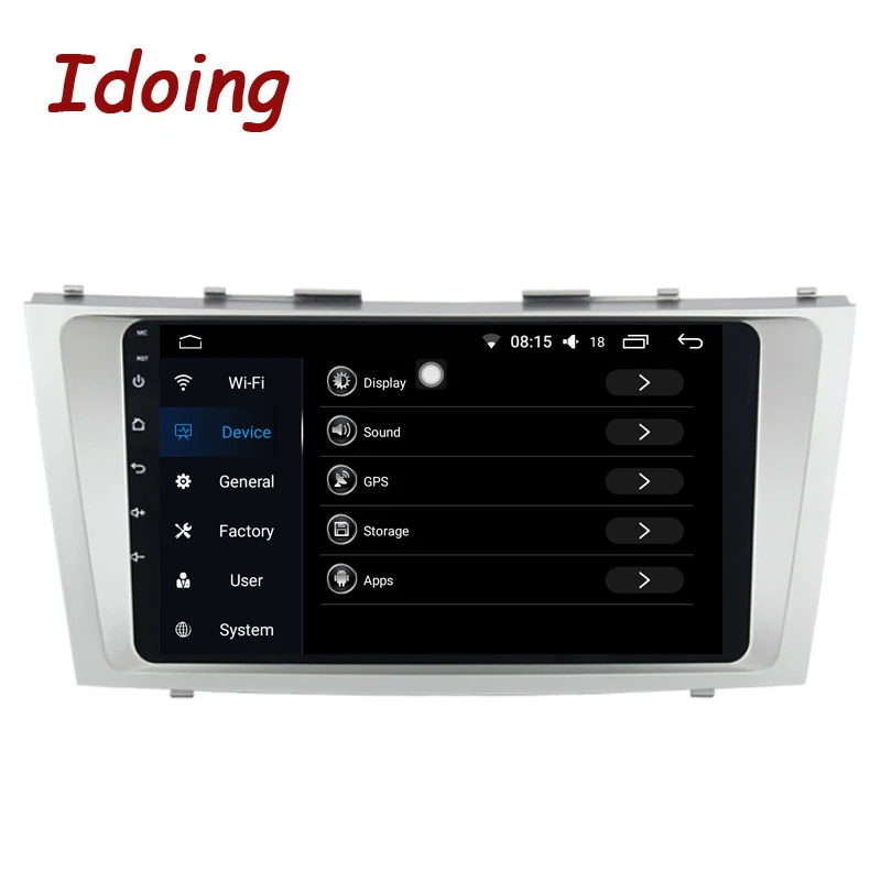 Idoing " Автомобильный мультимедийный видеоплеер навигация gps Android 8,1 8,1 4G для Toyota Camry 7 XV 40 2006-2011 навигационное автомобильное радио