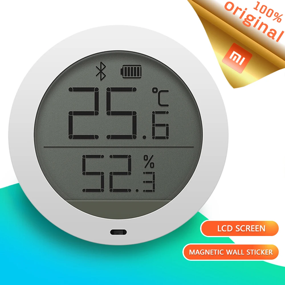 

Original Xiaomi Mijia Bluetooth Temperature LCD Screen Digital Humdity Sensor Moisture Bluetooth Thermometer Mi Home APP