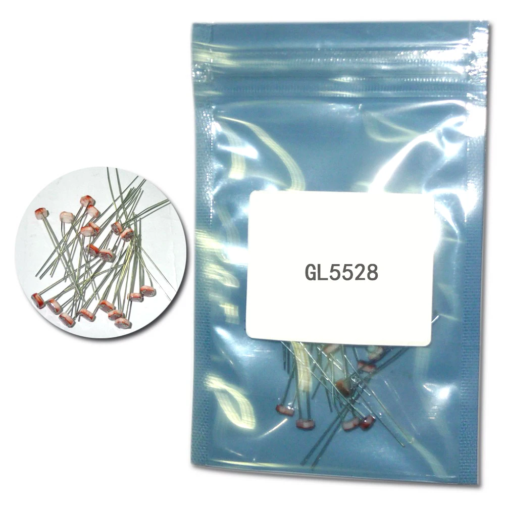 

(20pcs/lot) Photoresistor GL5528 LDR Photo Resistors Light-dependent