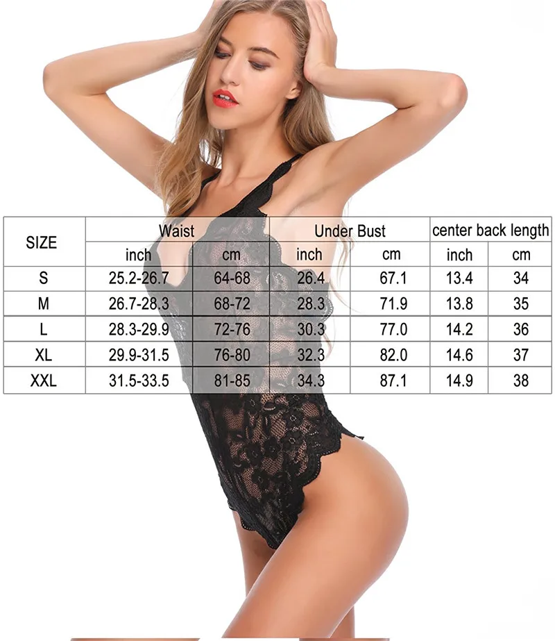 NINGMI сексуальное женское белье цельное нижнее babydolls ночное с глубоким v образным