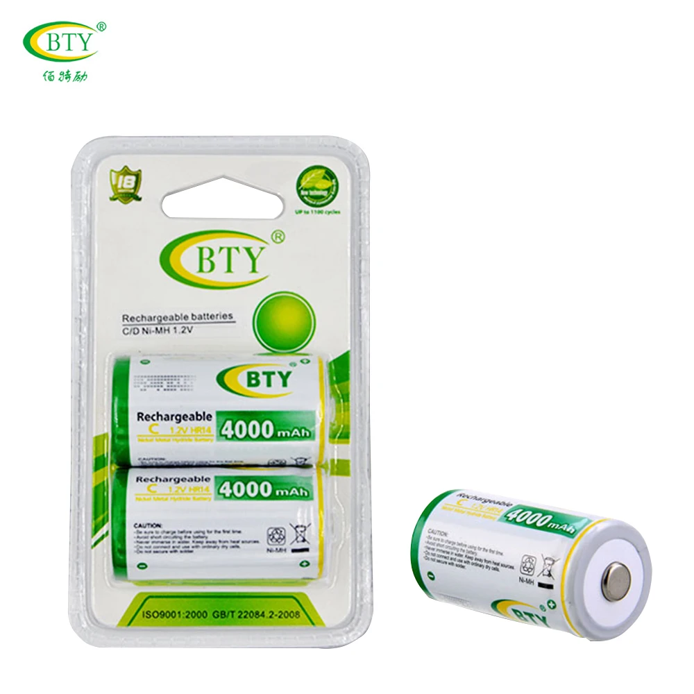 BTY 8000 мАч NIMH размер D аккумуляторная батарея HR20 батареи 1 2 в Ni MH HR 20 Тип D|rechargeable battery|