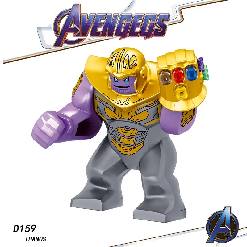 Фигурки LegoING Avengers 4 Endgame Marvel Железный человек танос Infinity Gauntlet строительные блоки