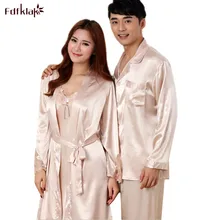 Fdfklak Сексуальная Шелковая пижама Женская весенне-осенняя пижама ночная рубашка комплект с длинными рукавами женская домашняя одежда Пижамный костюм M-3XL