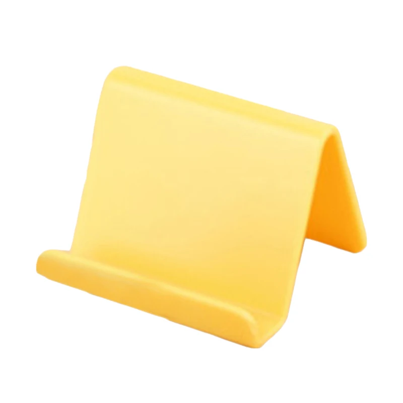 Универсальный пластиковый держатель телефона держатель подставка база для iPhone 7 8 X карамельный цвет Кронштейн для мобильного телефона - Цвет: Yellow
