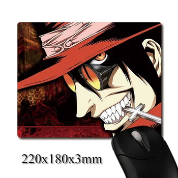 

Alucard biting the cross Vampire CG of anime Hellsing printed Heavy weaving anti-slip rubber office mouse pad Coaster Party gift