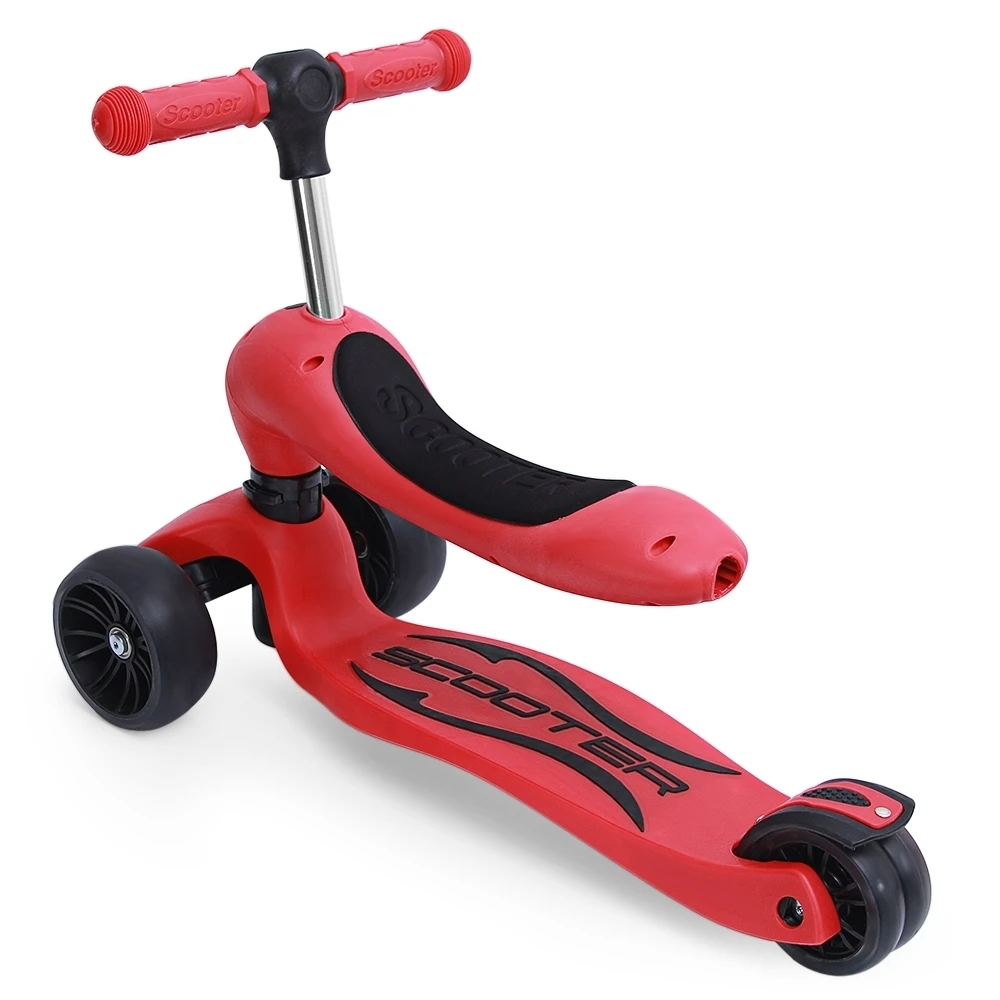 Детский скутер трехколесный велосипед 2 в 1 баланс велосипед игрушки для катания со Съемное Сиденье забавная упражняющая игрушка для детей подарок на день рождения Рождество