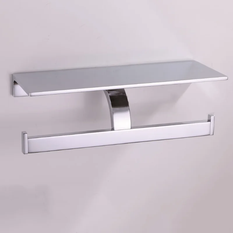 Double Toilet Paper Holder Luxury Antique Wall Mounted Brass Hanger Chrome Black Roll Rack with Phone Shelf for Bathroom Kitchen Double Toilet Paper Holder Luxury Antique Wall Mounted Brass Hanger Chrome Black Roll Rack with Phone Shelf for Bathroom Kitchen