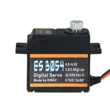 1 шт. EMAX ES3003 ES3004 ES3053 ES3054 17g Пластик/металлический аналоговый/цифровой Шестерни сервопривода для F3A 3D модель самолета