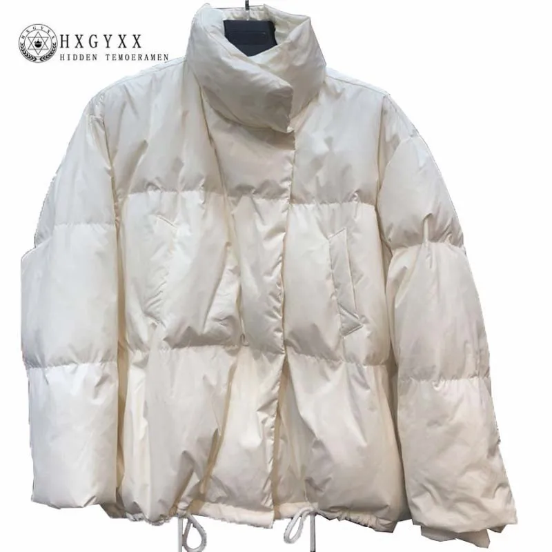 

Goose Feather Jacket Plus Size Warm Zipper Coat 2019 New Thick Fashion Solid Color Clothes Cheap Winter Oversize Outwear Gy37