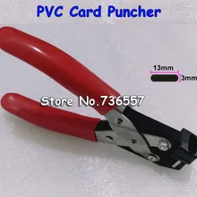 Ручной Овальный отверстие ПВХ карты пробойник щелевых отверстий 3*13 мм плоскогубцы пробивные щипцы руководство