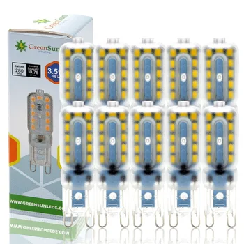 

10PCS Set G9 Transparent Capsule Led Bulb 3.5W 220V Lamp Decor LED Spot Light Replace Halogen Light Chandelier
