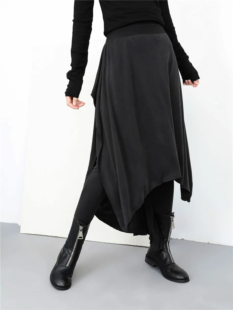 [XITAO] Европейская мода новые женские весенние летние однотонные брюки женские трикотажные однотонные леггинсы длиной до щиколотки LYH2810