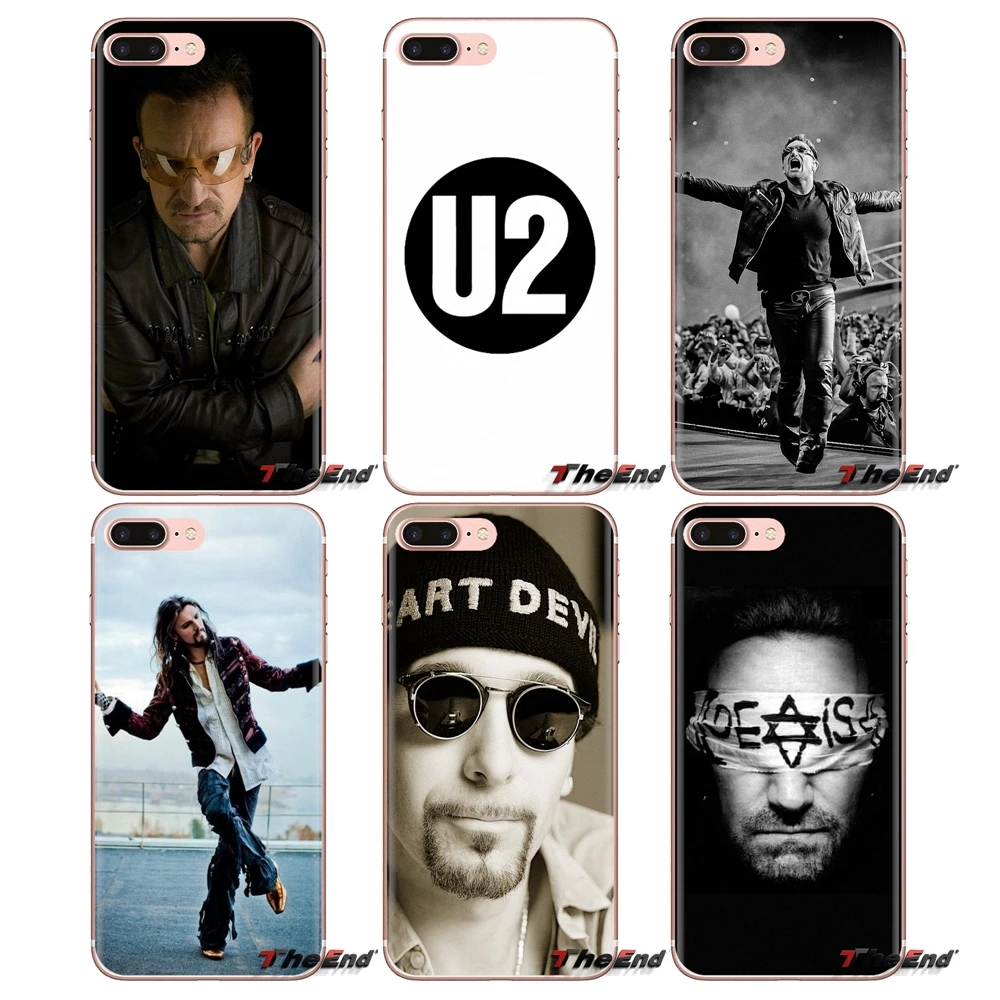 

Soft Transparent Shell Covers Bono U2 Band For Samsung Galaxy A3 A5 A7 A9 A8 Star A6 Plus 2018 2015 2016 2017