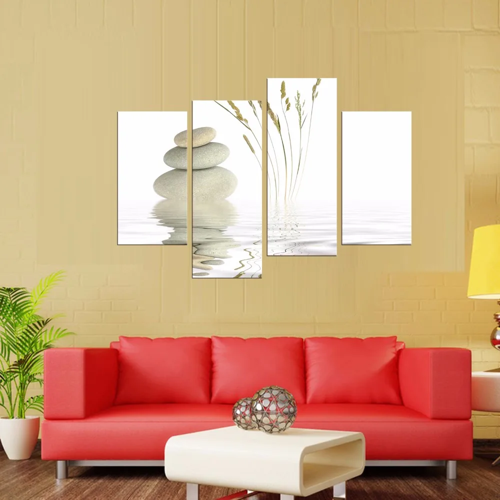 4 Pieces Unframed Wall Art Picture Gift Home Decoration Canvas Print