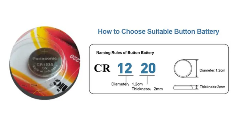 20 шт./лот Panasonic CR1220 батарейки таблеточного типа CR 1220 3V литиевая батарея Батарея BR1220 DL1220 ECR1220 LM1220