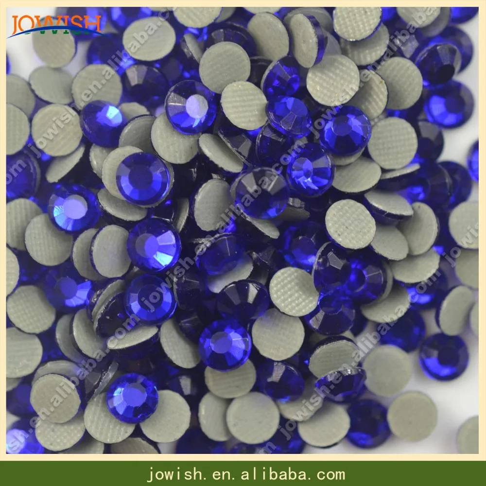 

SS16 Cobalt Iron on korean rhinestone 200gross/bag, lead free hotfix stone for DIY clothing dress nails