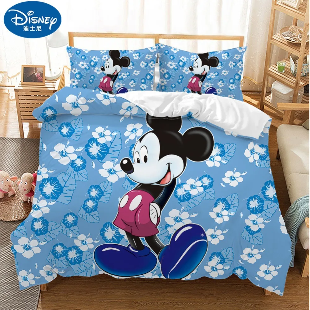 Mickey Minnie Mouse 3D Printed Bedding Sets Adult Twin Full Queen King Size White Black Bedroom Decoration Duvet Cover Set